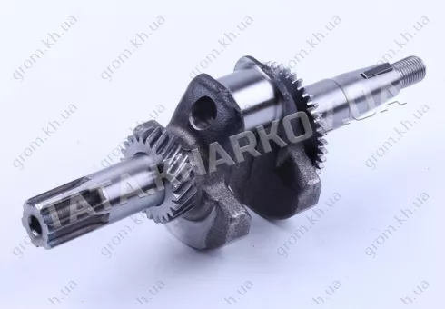 Фото 1- Колінвал у зборі під шліци Ø25 mm - 168F