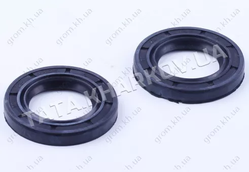 Фото 1- Сальники коленвала комплект (25*41, 25*7) - 168F