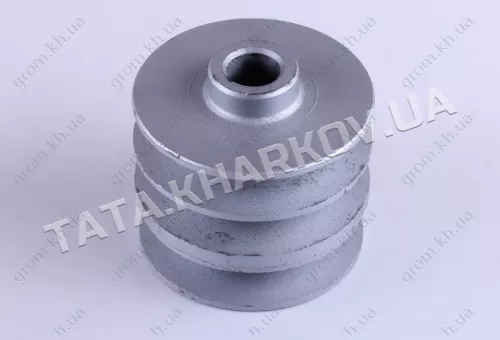 Фото 1- Шків ременя провідний 3 струмки (пос. Ø19mm) - 168F