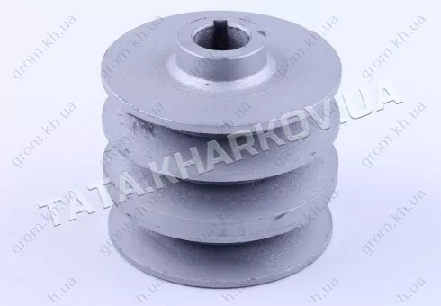 Фото 1- Шкив ремня ведущий 3 ручья (поcадочн. Ø20mm) - 168F