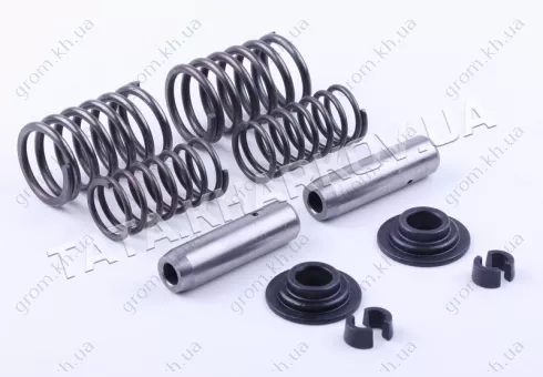 Фото 1- Клапанний механізм комплект (пружини, тарілки, сухарі, що направляють) на 2 кл. - ZS/ZH1100