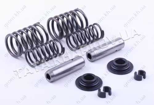 Фото 1- Клапанний механізм комплект (пружини, тарілки, сухарі, що направляють) на 2 кл. - ZS/ZH1100