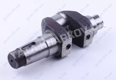 Фото 1- Коленвал голый (ZUBR original) под резьбу Ø14 mm - 195N