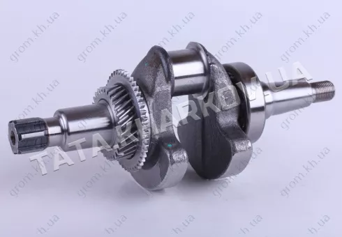 Фото 1- Колінвал у зборі під шліць Ø25 mm - 177F