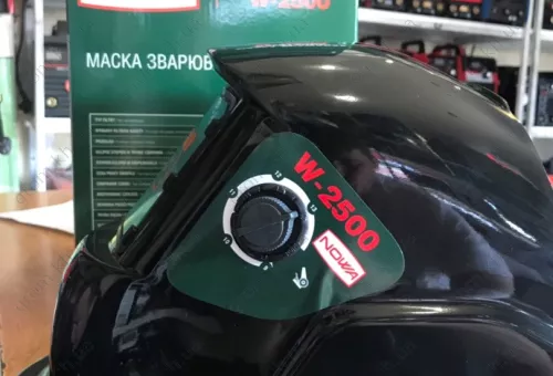 Фото 1- Зварювальна маска хамелеон Nowa W-2500 (з регулятором)