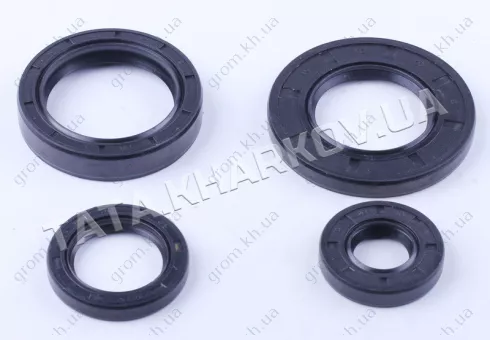 Фото 1- Сальники комплект 4 шт. (20 * 40 * 8; 30 * 45 * 8; 45 * 62 * 12; 40 * 70 * 8) - 180N