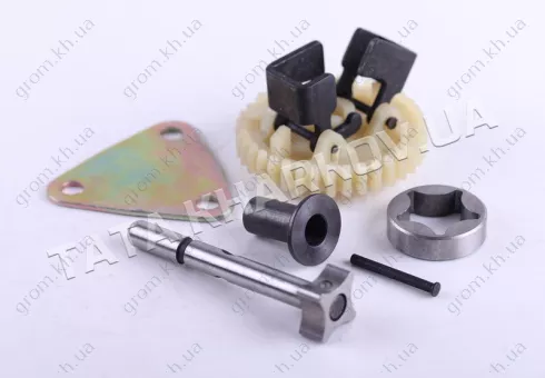 Фото 1- Насос масляный комплект (пластина, шестерня Z-37) - 186F