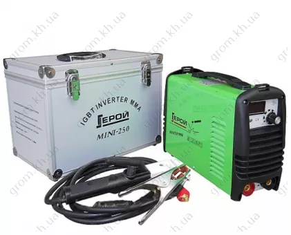 Фото 1- Зварювальний інвертор Герой MMA 250 mini