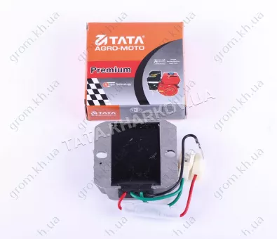 Фото 1- Реле зарядки (2 разъема 3 провода) - 178F/186F - Premium