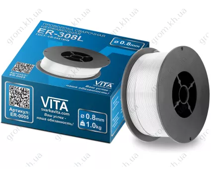 Фото 1- Проволока сварочная нержавейка Vita ER-308L 0,8 мм вес 1,0 кг