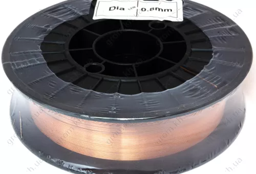 Фото 1- Дріт зварювальний Vita ER70S-6 0,8 мм вага 5,0 кг