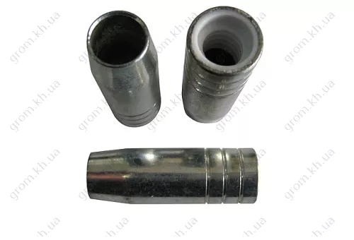 Фото 1- Газовое сопло 18 мм никелированное с резьбой