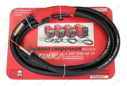Фото 1- Горелка сварочная Темп 230А 3,0м (20 кв. мм)