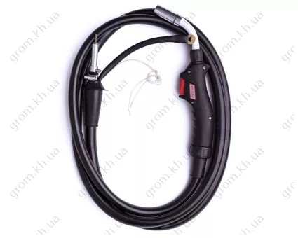 Фото 1- Зварювальний пальник Іскра 300А 3,0 м, поворотний Гусак під дріт 0,8 мм-1,2 мм