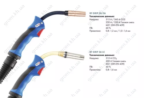 Фото 1- Сварочная горелка Abicor Binzel RF 26 GRIP KZ-2