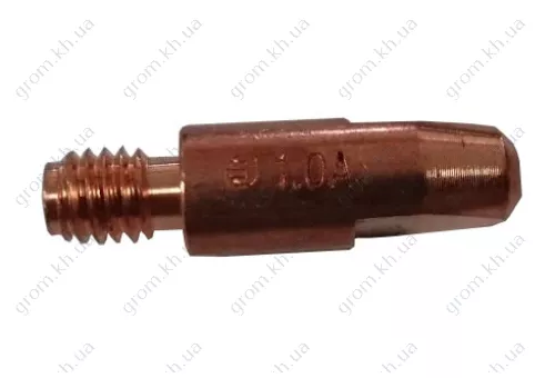 Фото 1- Токознімний наконечник E-Cu/Alu - M6 D 1,0/8,0/28 для зварювання алюмінієвим дротом