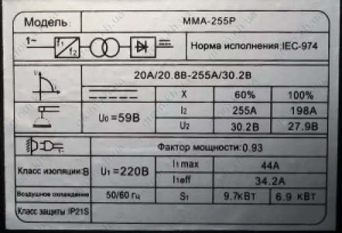 Фото 1- Сварочный инвертор Edon MMA 255Р