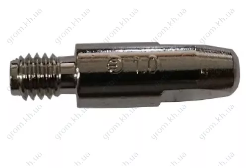 Фото 1- Токосъемный наконечник E-Cu-Ni - M6 D 1,0/8,0/28 повышенной стойкости с никелированным покрытием