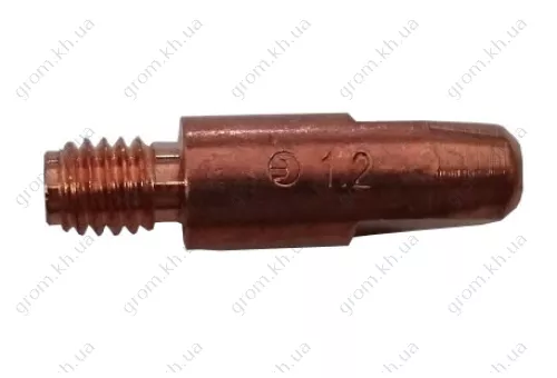 Фото 1- Токоснімний наконечник ф1,2 М6\28 Binzel для зварювальних напівавтоматів ф1,2/М6/28