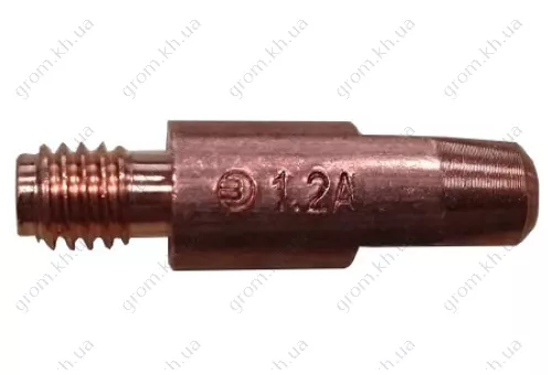 Фото 1- Токознімний наконечник E-Cu/Alu - M6 D 1,2/8,0/28 для зварювання алюмінієвим дротом