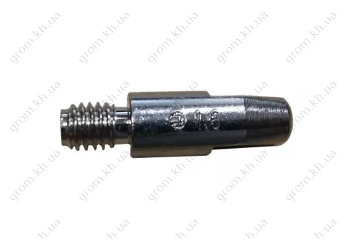 Фото 1- Токознімний наконечник E-Cu-Ni - M6 D 1.6/8,0/28 підвищеної стійкості з нікельованим покриттям