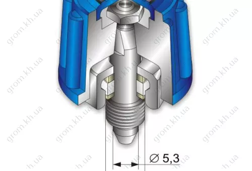 Фото 1- Узел вентиля в сборе (КП) на Р 1 Донмет 502