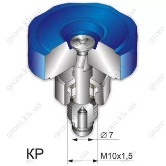 Фото 1- Вузол вентиля в зборі (КР) (з конусом) до Р3 Донмет 337, Р3 ПРОМІНЬ 347, ВОГНИК 177