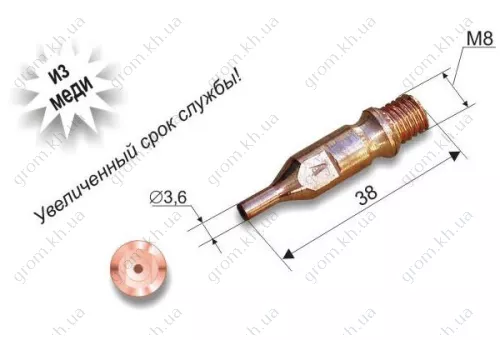 Фото 1- Мундштуки внутренние к резакам Р1 Донмет 142А/142МАФ