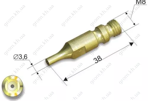 Фото 1- Мундштуки внутренние к резакам Р1 Донмет 142П/142М/149П