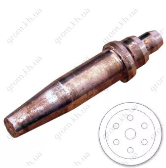 Фото 1- Мундштуки газосмесительные к резакам Р3 ПРОМИНЬ 344/347 ацетилен