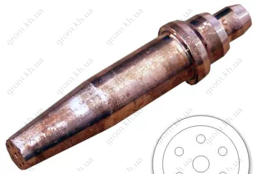 Фото 1- Мундштуки газосмесительные к резакам Р3 ПРОМИНЬ 344/347 ацетилен