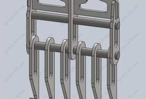 Фото 1- Гребінка для рихтування споттером метал 3 мм