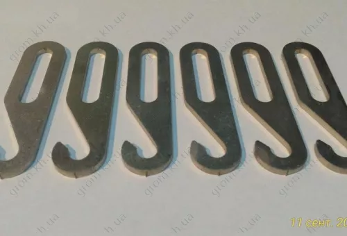 Фото 1- Крюк для Гребінки споттера метал 3 мм (6 шт)