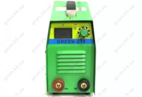 Фото 1- Зварювальний інвертор Герой Green MMA 270 кейс