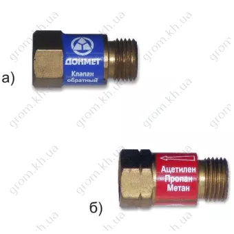 Фото 1- Клапан обратный Донмет ОБГ м16х1,5LH газовый