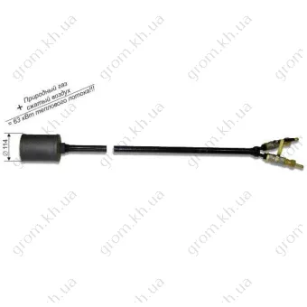 Фото 1- Горелка с принудительной подачей сжатого воздуха Донмет 275