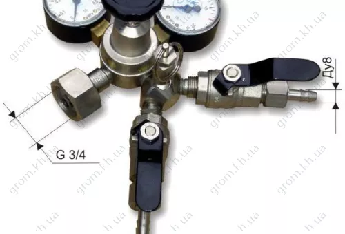 Фото 1- Редуктор углекислотный пищевой УРП-4-2ДМ