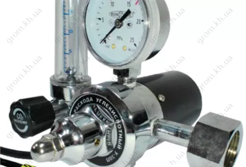 Фото 1- Редуктор углекислотный У-30 П 36V с подогревателем газа