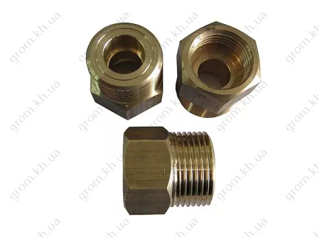 Фото 1- Переходник ПРМБ для редуктора на маленький баллон (2,5,10,12 литров)