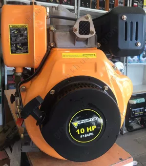 Фото 1- Двигатель Forte F186FE (10 л.с., электростартер, шпонка)