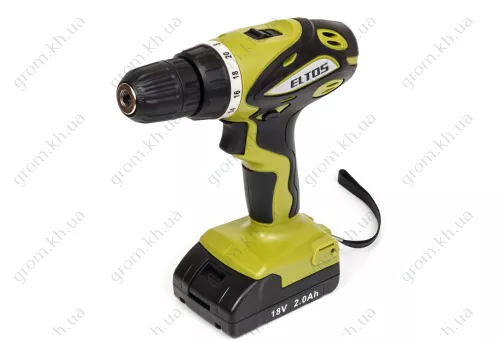 Фото 1- Шуруповёрт аккумуляторный Eltos ДА-18 М Li-ion