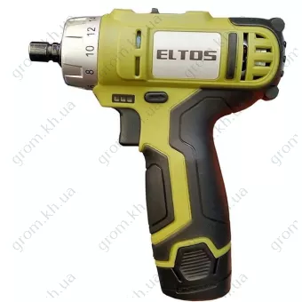 Фото 1- Шуруповёрт аккумуляторный Eltos ДА-12 DFR Li-Ion