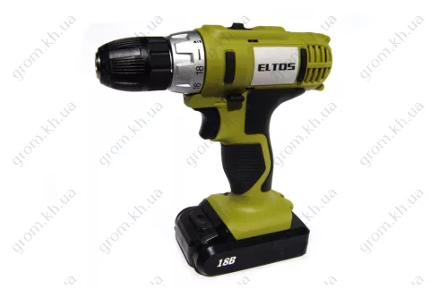 Фото 1- Шуруповёрт аккумуляторный Eltos ДА-18 Li