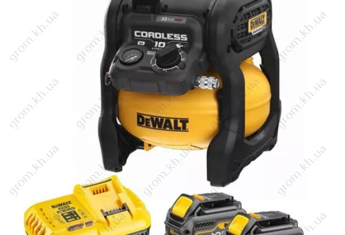 Фото 1- Аккумуляторный воздушный компрессор FLEXVOLT DeWALT DCC1054T2