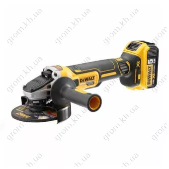 Фото 1- Аккумуляторная угловая шлифмашина DeWALT DCG405P2