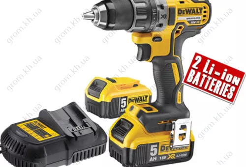 Фото 1- Дриль-шуруповерт аккумуляторний DeWALT DCD791P2