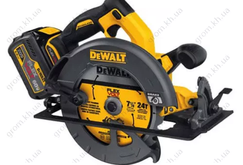 Фото 1- Пила дискова акумуляторна XR FLEXVOLT DeWALT DCS575T2