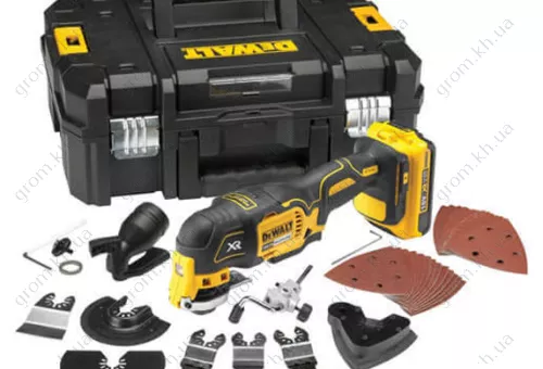 Фото 1- Многофункциональный аккумуляторный инструмент реноватор DeWALT DCS355D2