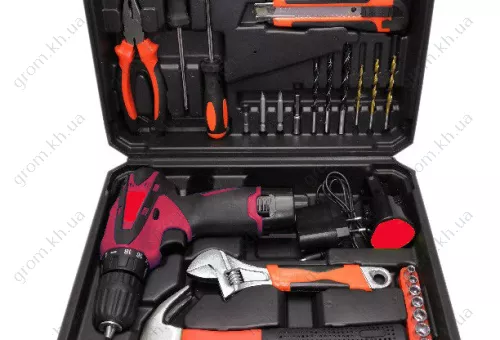Фото 1- Шуруповерт акумуляторний з набором інструментів Nordex CDS 1500/12Li