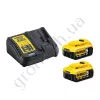 Фото 3 - Зарядний пристрій з двома акумуляторами DeWALT DCB115P2